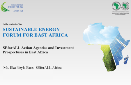 Sustainable Energy Forum for East Africa - Presentation now available